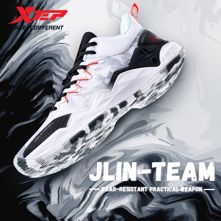 【xtep】JLIN-TEAM v2 | รองเท้าบาสเก็ตบอลทีม Jeremy lin รองเท้าคอนกรีต Outfield พร้อมเทคโนโลยีพิเศษเต็ม