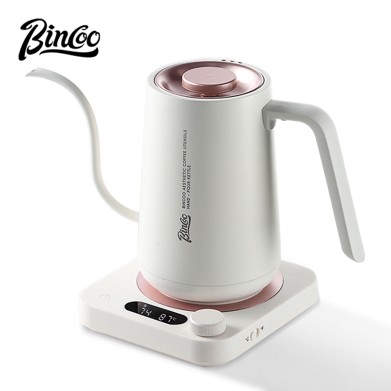 Bincoo Coffee Pot Coffee กาต้มน้ําไฟฟ้าควบคุมอุณหภูมิหม้อกาแฟชงมือ 220v ในครัวเรือน 900ML