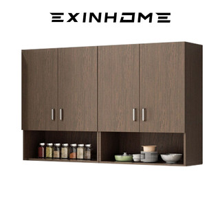 EXINHOME Hanging Cabinet For Kitchen Cabinet Wooden Wall Cabinet Cupboard for Kitchen Bathroom