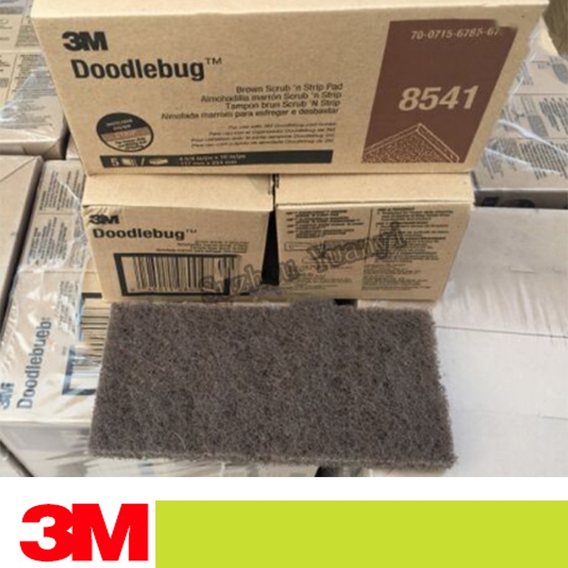 3M 8541 Padbug Doodle Brown Scrub n Strip Pad