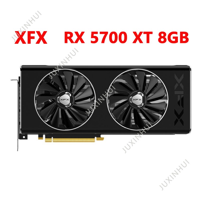 XFX มือสองXFX RX5700XT 8GB กราฟิกการ์ดสําหรับเล่นเกมที่มีเสถียรภาพความถี่สูง