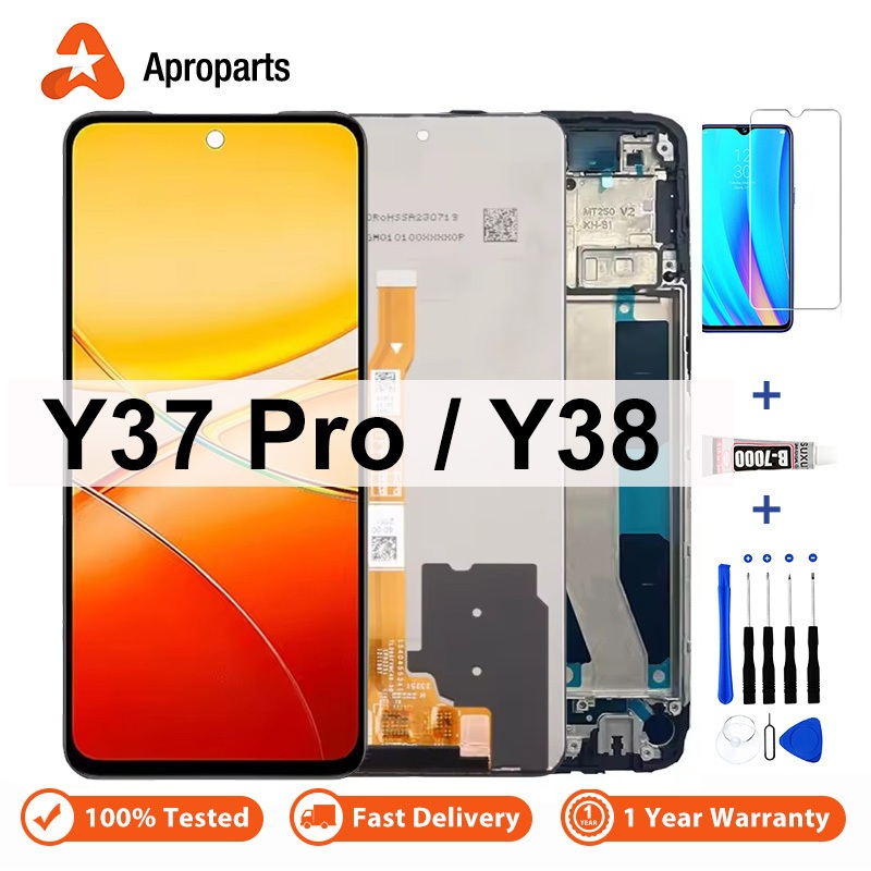 LCD สําหรับ VIVO Y19S Y28 4G Y37 Pro Y38 5G V2419 V2352 จอแสดงผล เปลี่ยนการประกอบจอสัมผัส Digitizer