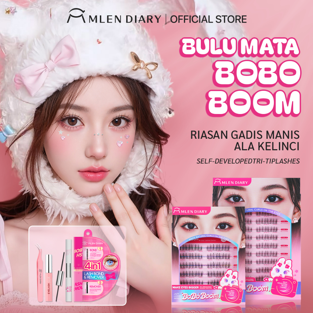 Mlen Diary Eyelash Extension ดอกทานตะวันขนตาส่วนบุคคล D Curl -DIY Lashes Extensions WithTweezer ราคา ถูกที่สุด ดีลบีเคเค
