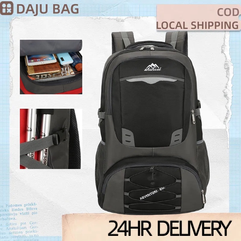 Traveler Backpack 40L / 60L / 85L / กระเป๋าเป้สะพายหลัง กระเป๋าเดินทางWaterproof Outdoor Backpack Ru