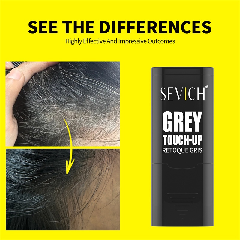 SEVICH แท่งสีผม Wth ฟันหวีฝาครอบผมหงอก Blackening Stick แท่งย้อมผม