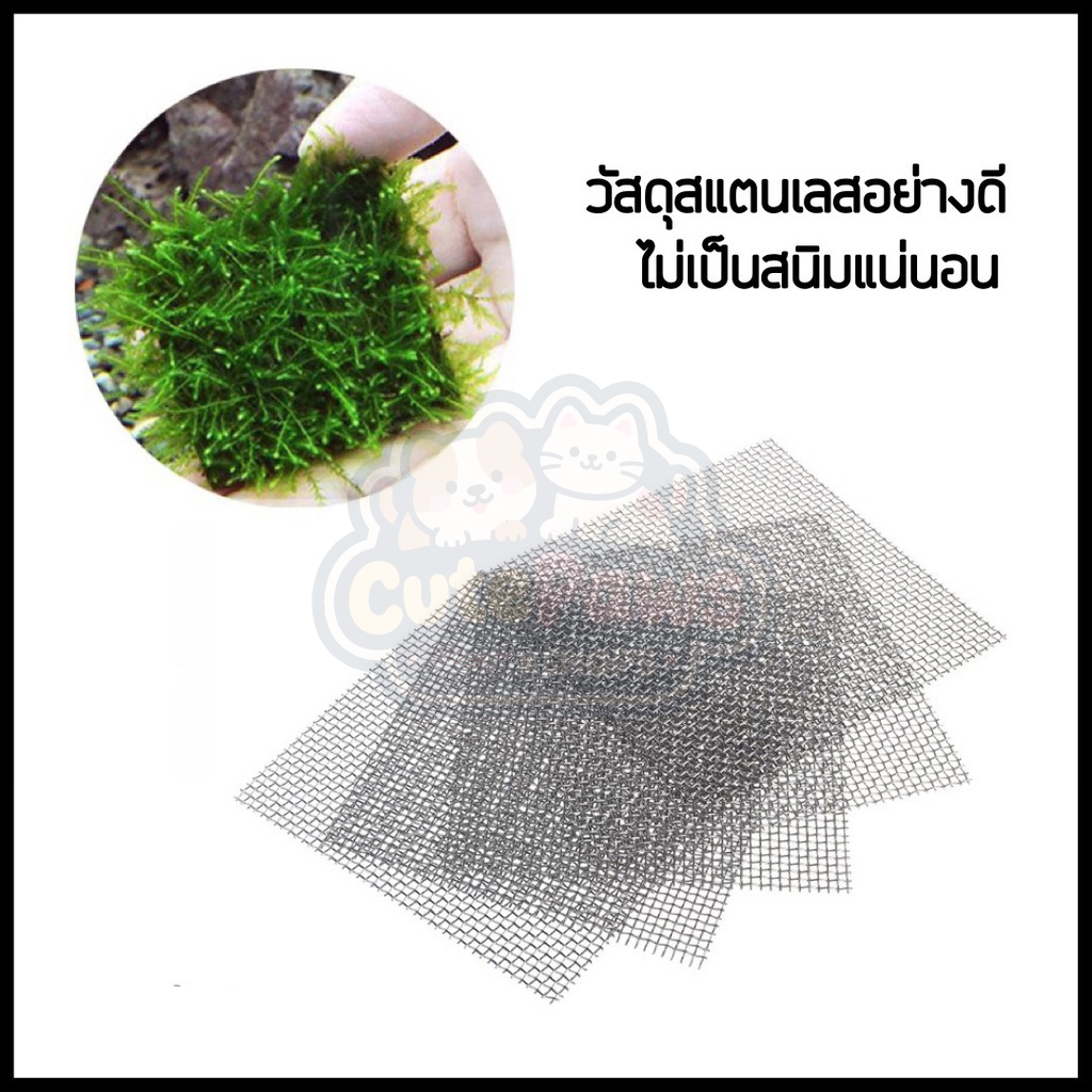 ะแกรงพันมอส ตะแกรงพันมอส ตะแกรงสแตนเลส 5x5cm 7x7cm ตะแกรงสแตนเลสพันมอส