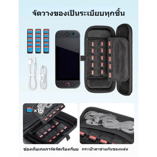 JSAUX Nitendo Switch 2 กระเป๋ามือ2 Carrying Case for Handheld กระเป๋าสำหรับ กระเป๋า Nintendo Switch 2 เคสป้องกัน สำหรับ NS2 เคสป้องกัน เคสเกม Travel Storage Bag กล่องใส่ Nintendo Switch BG0117