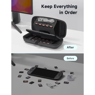 JSAUX Nitendo Switch 2 กระเป๋ามือ2 Carrying Case for Handheld กระเป๋าสำหรับ กระเป๋า Nintendo Switch 2 เคสป้องกัน สำหรับ NS2 เคสป้องกัน เคสเกม Travel Storage Bag กล่องใส่ Nintendo Switch BG0117