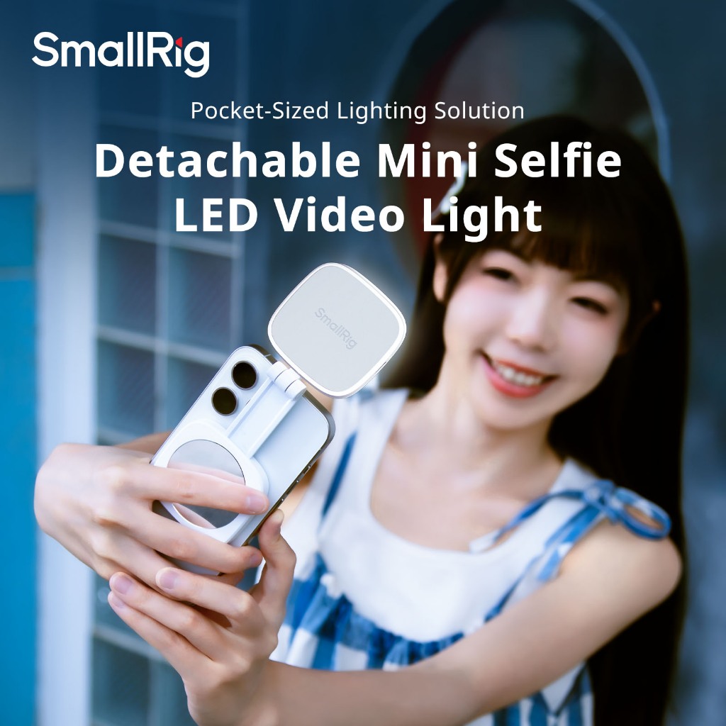 SmallRig Vibe P48 โทรศัพท์มือถือที่ถอดออกได้ LED Video Light #4656 (สีดํา) #4933