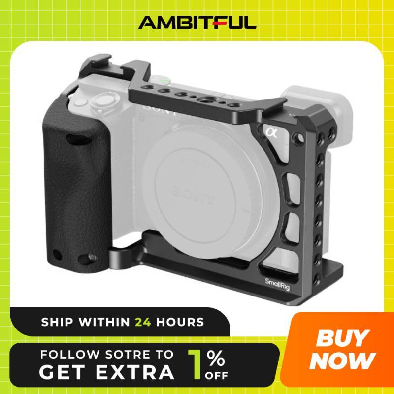 SmallRig Sony A6100 / A6300 / A6400 พร้อมโครงขยายด้ามจับซิลิโคน 3164B