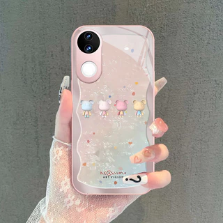 เคส Vivo V70 V60 V50 Lite V40 V30 V29 V27 5G Case ลายการ์ตูน กระต่ายน่ารัก เคสกันกระแทก พร้อมขอบซิลิโคนอ่อน