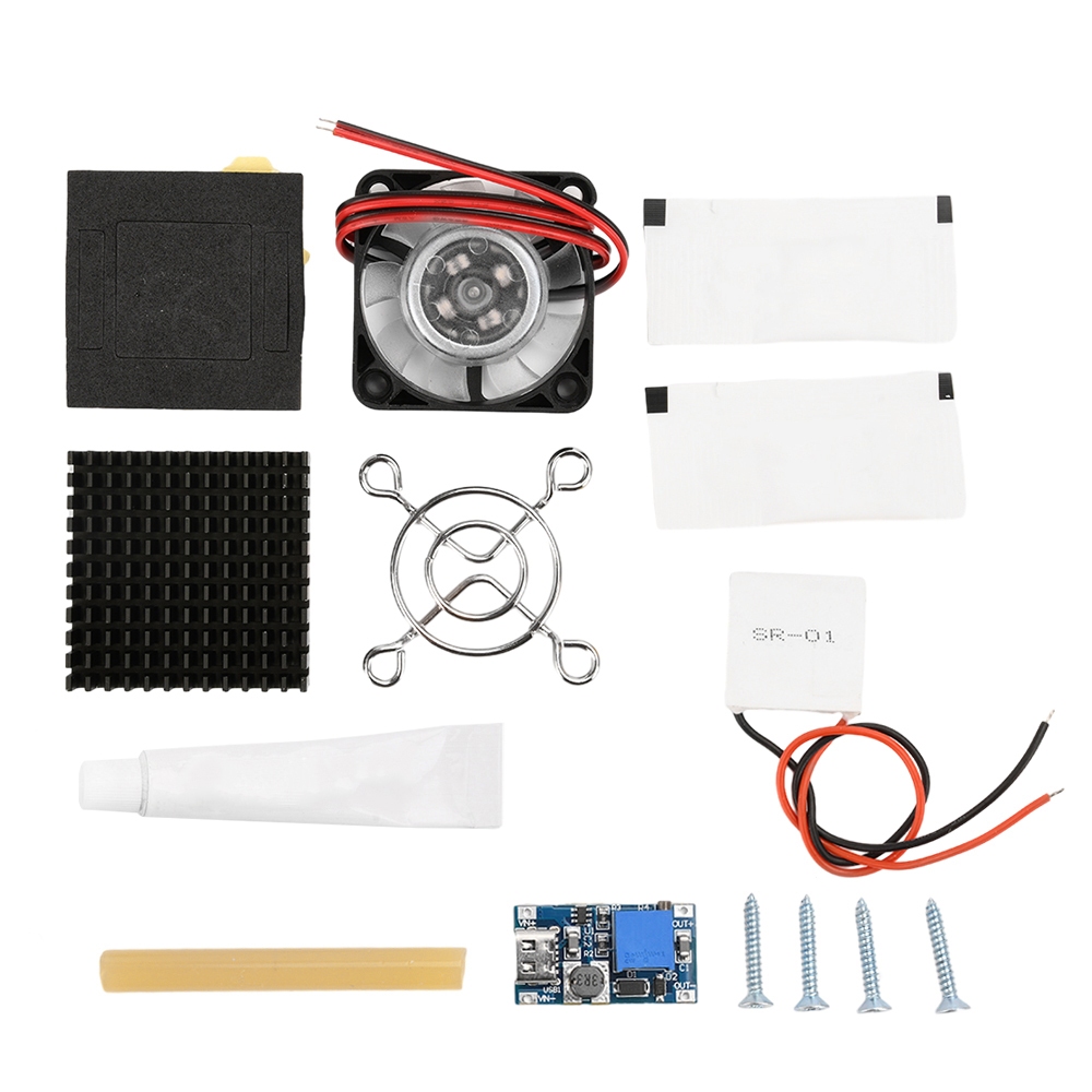 SR-01 Type-C USB 5V พัดลม 12V DIY หม้อน้ําโทรศัพท์มือถือ Cooler Semiconductor แผ่นทําความเย็น Silent Cooling