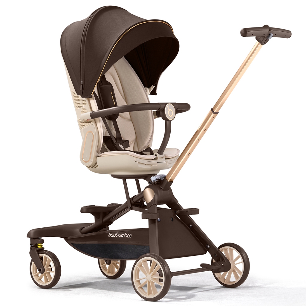 Baobaohao V16c รถเข็นเด็ก 2 ทางพับได้น้ําหนักเบา Cabin Travel Pram พร้อมถาด