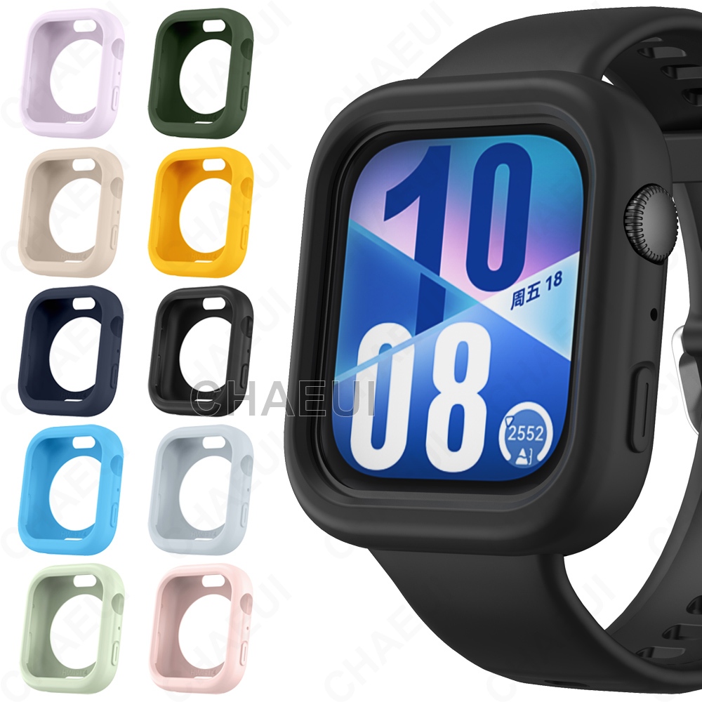 เคสซิลิโคนเปลือกป้องกันครึ่งฝาครอบอุปกรณ์เสริมสําหรับ Huawei Watch Fit 5 4 Pro 3 2 / Huawei Watch Fit Special Edition