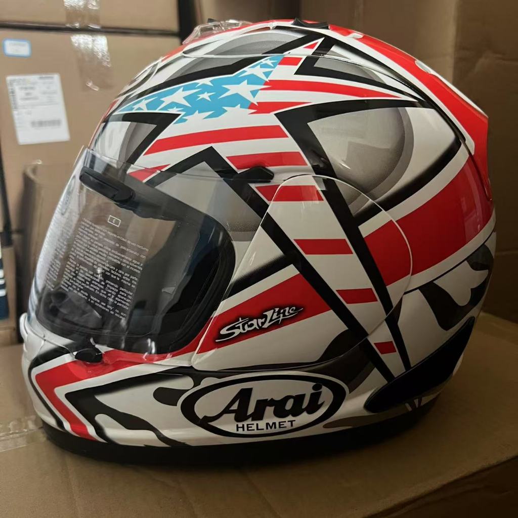 อาไร รับ7 ร.ร5ห้าดาวชี้ธงชาติรถจักรยานยนต์หมวกกันน็อคเต็มหน้าขี่หมวกกันน็อคป้องกันการตก