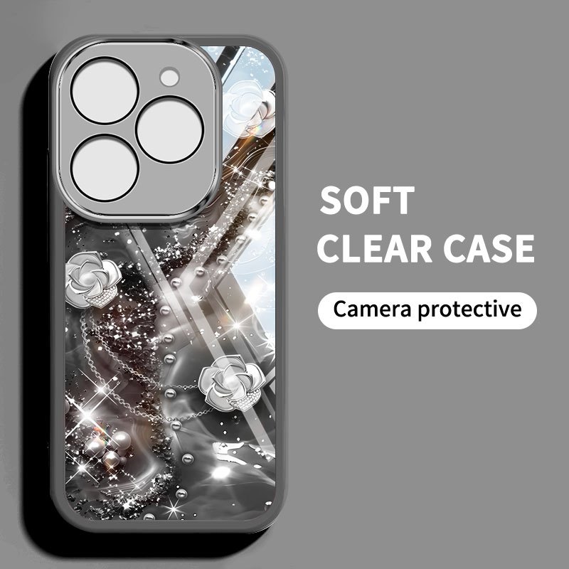 YBDคริสตัลสไตล์สําหรับInfinixสมาร์ท 8 HD Plus Pro ITEL P55 Hot 40i Tecno Spark Go 2024 Spark 20 20C 