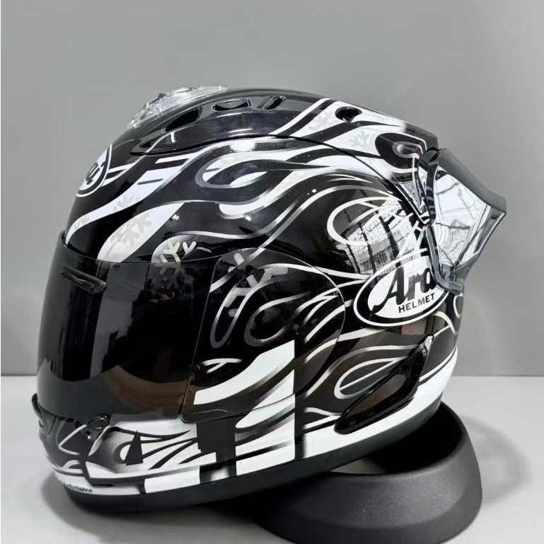 ARAI RX7 RR5 สีดํา haga หมวกกันน็อคมอเตอร์ไซค์แบบเต็มหน้าขี่หมวกกันน็อคป้องกันการตก