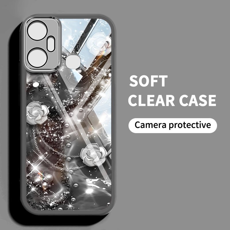 YBDคริสตัลสไตล์สําหรับInfinixสมาร์ท 6 Plus Tecno Spark 8C Spark Go 2022 Spark 9 2019 KG5 KG5j KG5k K