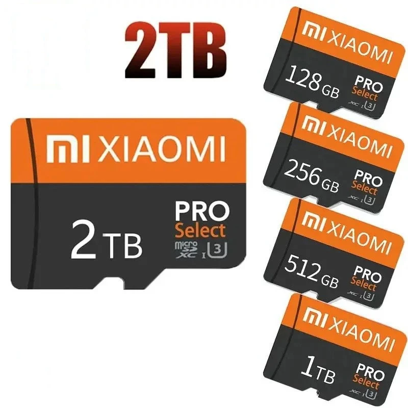 การ์ดจัดเก็บข้อมูล Micro 2TB 32GB 64GB 128GB 256GB 1TB 512GB
