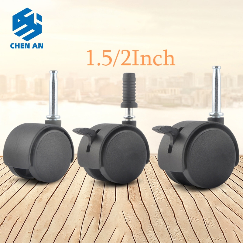 คลังสินค้าพร้อม 4 ชิ้น/1 ชิ้น 7 X 38 (1.5 นิ้ว/2 นิ้ว) เฟอร์นิเจอร์ซ็อกเก็ตล้อเลื่อนล้อรถเข็นล้อลูกกลิ้ง CHEN AN ตู้ Kabinet Perabot