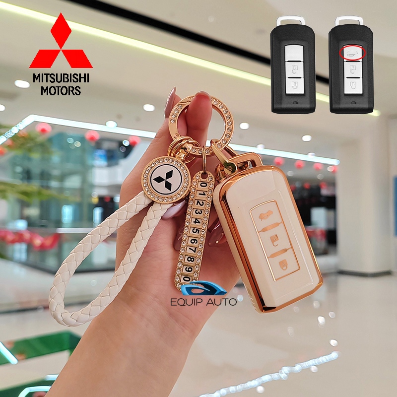 Mitsubishi Outlander Remote Key Case Mitsubishi Mirage Key Case สําหรับ Mitsubishi Mirage/Pajero/Attrage/Triton/Outlander/ASX Key Cover