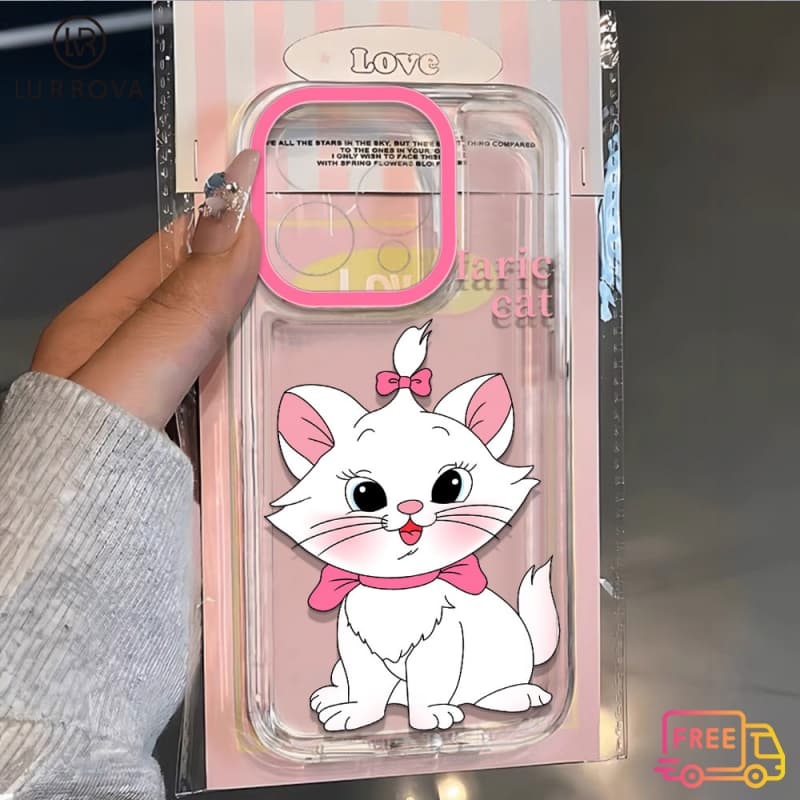 สําหรับ OPPO A6PRO A5X A5 5G A3 A3X A5 PRO A3 PRO A38 A79 A58 A18 A57 2022 A17 A95 น่ารักการ์ตูน Marie Cat กันกระแทก TPU เคสโทรศัพท์