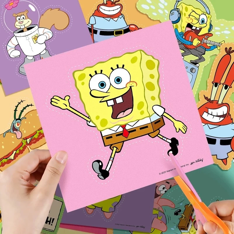 ชุดตัดกระดาษ DIY สำหรับเด็ก ลาย SpongeBob SquarePants thumbnail 5