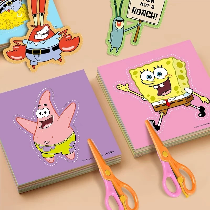 ชุดตัดกระดาษ DIY สำหรับเด็ก ลาย SpongeBob SquarePants thumbnail 4