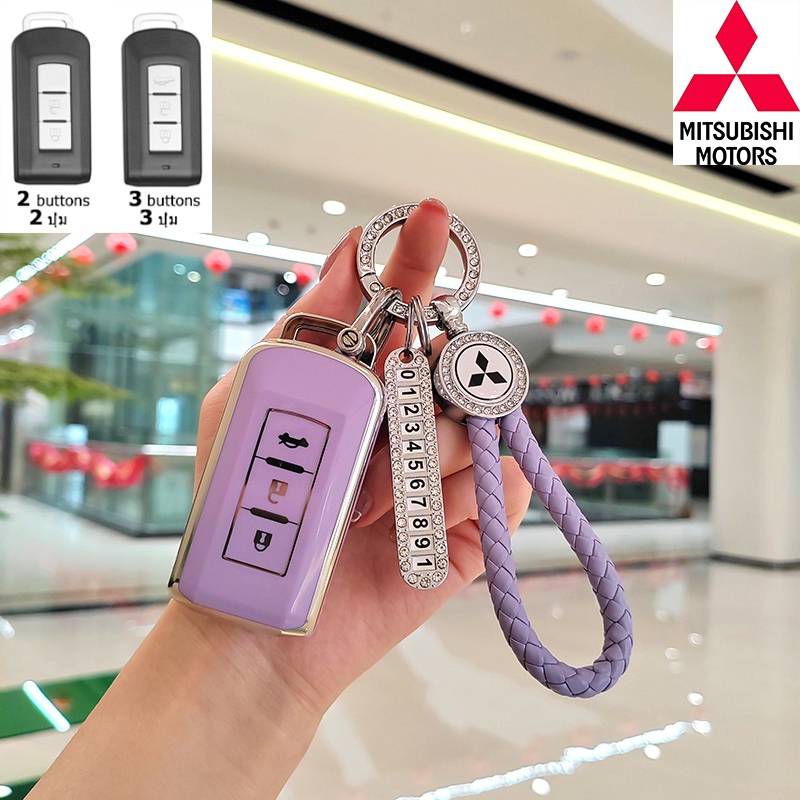 Tpu ปลอกกุญแจรถ ทนทาน MITSUBISHI X Force Mirage Triton Pajero Xpander Attrage ASX Outlander พวงกุญแจ สวยงาม - รูปที่ 7
