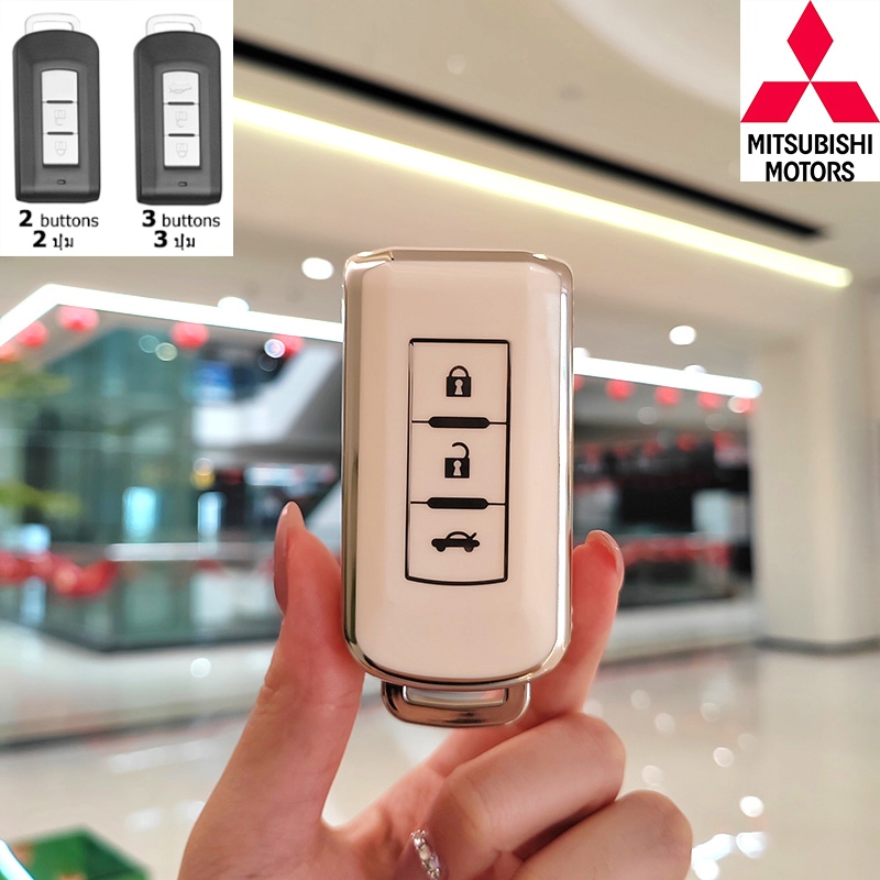 Tpu ปลอกกุญแจรถ ทนทาน MITSUBISHI X Force Mirage Triton Pajero Xpander Attrage ASX Outlander พวงกุญแจ สวยงาม - รูปที่ 2