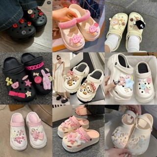 เสน่ห์รองเท้าแฟชั่นสําหรับสาขาสร้างสรรค์และดอกไม้อุดตันรองเท…