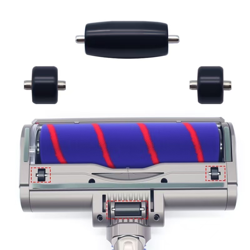 หัวแปรงกํามะหยี่ล้อสไลด์เข้ากันได้กับ Dyson V6 V7 V8 V10 V11 V15 SV10 SV12 SV14 DC56 G5 เครื่องดูดฝุ