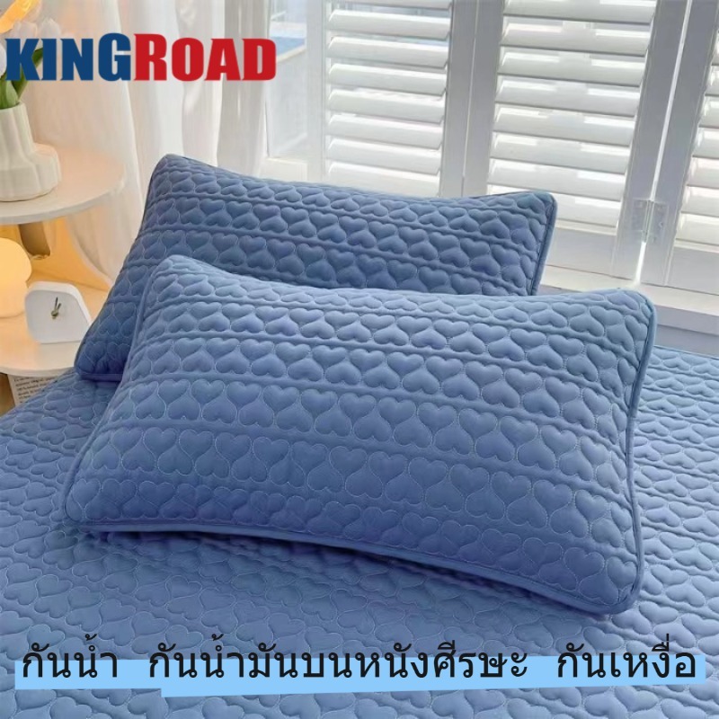 หมอน ผู้พิทักษ์ ปลอกหมอนกันไรฝุ่น ผ้าคอตตอน 100% สีทึบ กันเหงื่อ น้ําลาย ระบายอากาศ กันเหงื่อ กันน้ํามัน