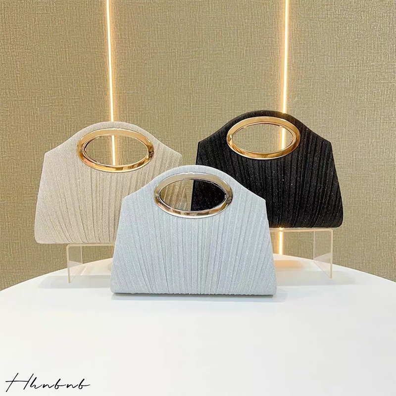 Hhnbnb กระเป๋า แต่งงาน ปาร์ตี้ แฟชั่นสําหรับสตรี, ราตรีถือ คลัทช์ สะพายไหล่ กระเป๋าสตางค์