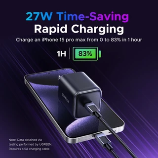 【Nexode】UGREEN Mini GaN 45W Charger USB C USB A Nexode Quick Fast Charger สําหรับ Samsung S25 Ultra S24 iPhone 17 Pro Max