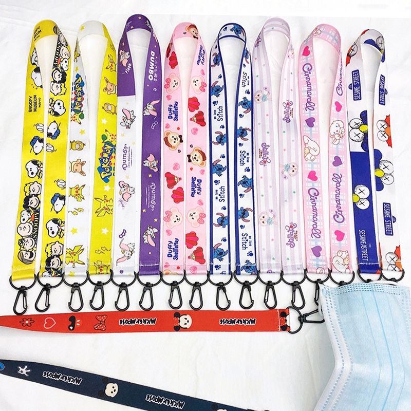 สายเชือกคล้องคอ ป้องกันการสูญหาย ป้องกันรอยขีดข่วน ลายการ์ตูน สําหรับเด็ก SH032