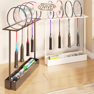 แบดมินตัน แร็กเก็ต ชั้นเก็บไม้เทนนิสผู้ถือความจุขนาดใหญ่อุปก…