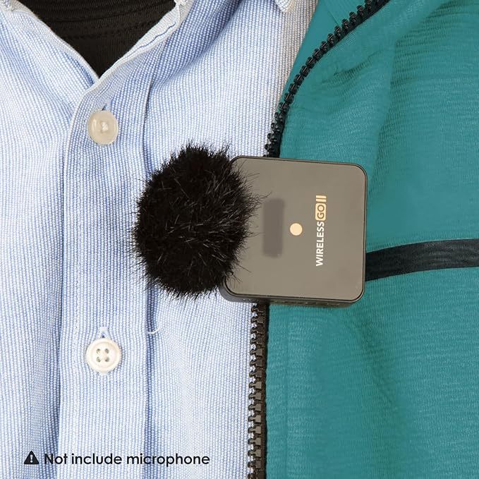 Mic Pop Filter Furry Windscreen สําหรับ RODE Wireless Go 2 ไมโครโฟน,กันลมและน้อย, RODE Wireless Mic 