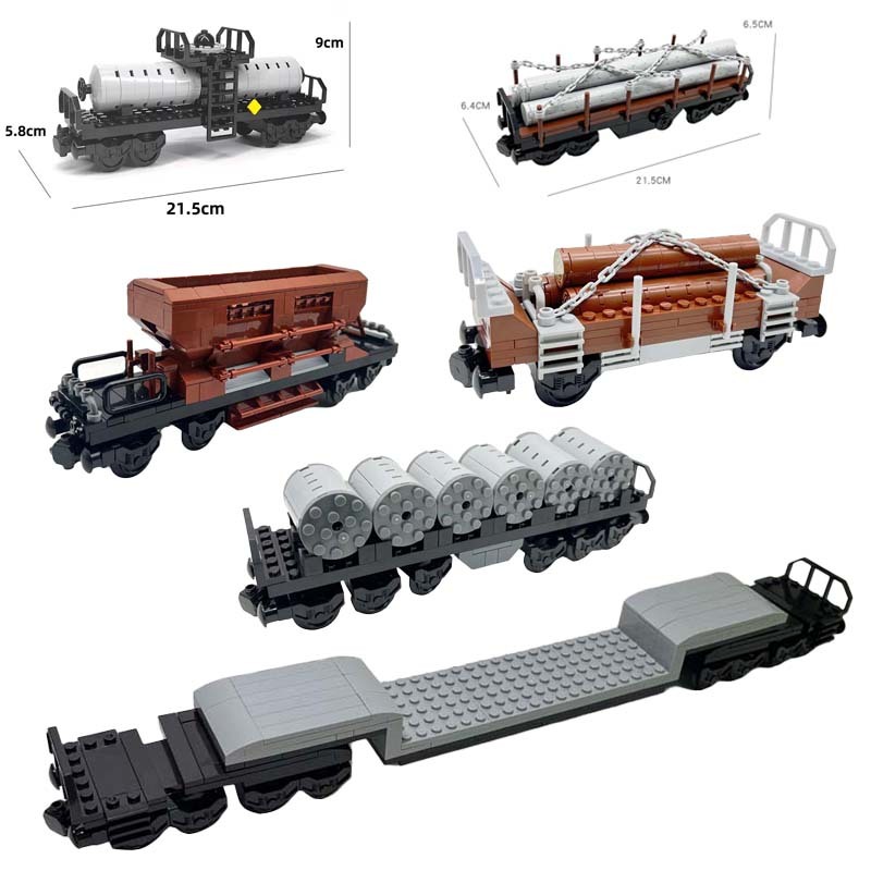 City Train Express Creative Building Blocks ไอเดียทางเทคนิค City Retro Sightseeing Carriage Car Train MOC อิฐของเล่นของขวัญวันเกิด
