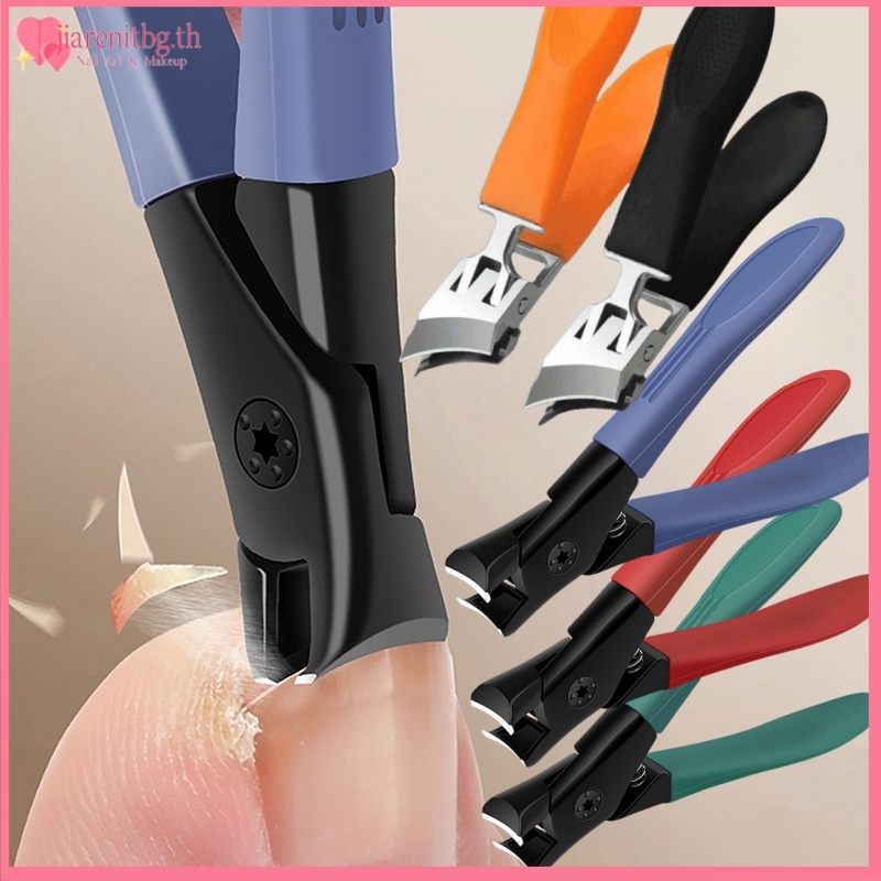 Renbg กรรไกรตัดเล็บ ปากกว้าง สเตนเลส พร้อมการ์ดกันกระเด็น เพื่อความแม่นยํา TH