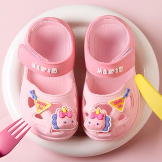 Cheerful Mario 13-18ซม นองเท้าเด็ก ตีนตุ๊กแก รองเท้าแตะรัดส้…