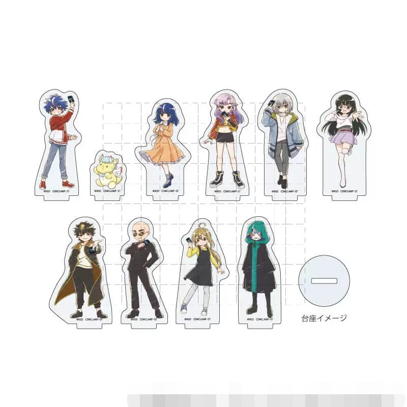 การ์ดไฟท์!! Vanguard DivineZ Aichi Sendou Emi Katsuragi ขาตั้งอะคริลิค Fan-made อะนิเมะรูป Merch