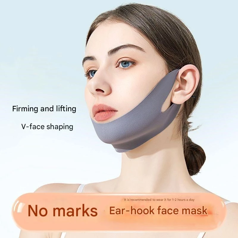 ผ้าปิดกระชับสัดส่วน แผ่นรัดรูปกราม V Shape สายรัดกระชับสัดส่วนใบหน้า เข็มขัดยกกระชับใบหน้า ยกคาง ยกแก้ม เข็มขัดลดริ้วรอย ลดคางสองชั้น สายรัดหน้า V Line เครื่องมือเสริมสวย มาส์กนอนหลับ
