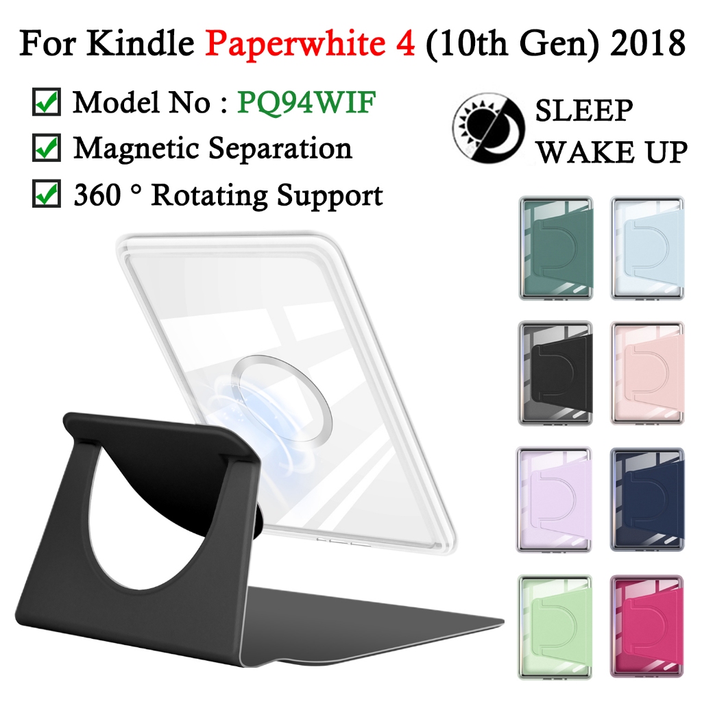 สําหรับ Kindle Paperwhite 4 (10th Gen) 2018 6.0 นิ้ว PQ94WIF อะคริลิคแม่เหล็กแยก E-Reader แฟชั่นกรณี