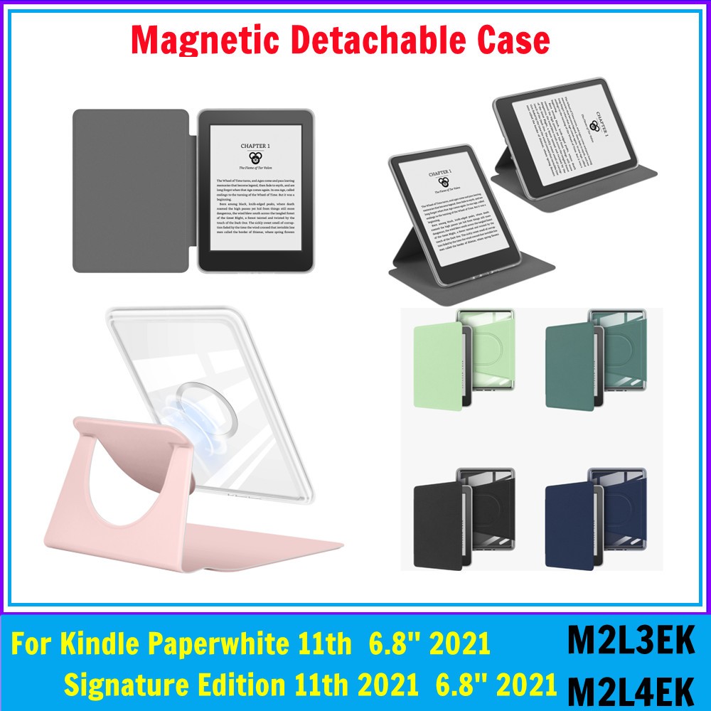 กรณีแม่เหล็กที่ถอดออกได้สําหรับ Kindle Paperwhite 5 11th Signature Edition Generic 2021 6.8 M2L3EK M