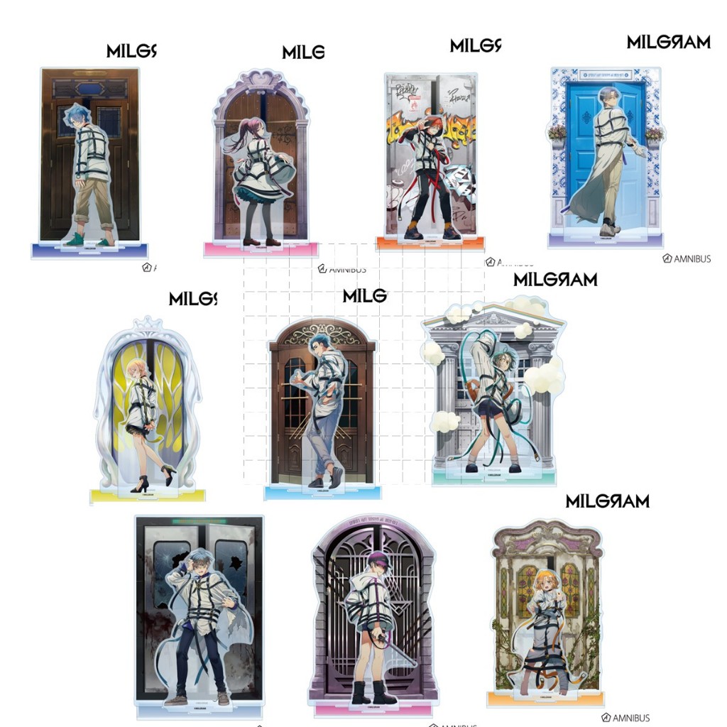 MILGRAM ชุดขาตั้งอะคริลิคอะนิเมะ - Mikoto Mahiru Yuno Kazui Haruka Muu Futa Fan-made Figure Merch