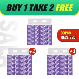 【Larkio】[Bay 1 get 2] 10-pack soft skin-friendly facial tissue original wood pulp material facial tissue