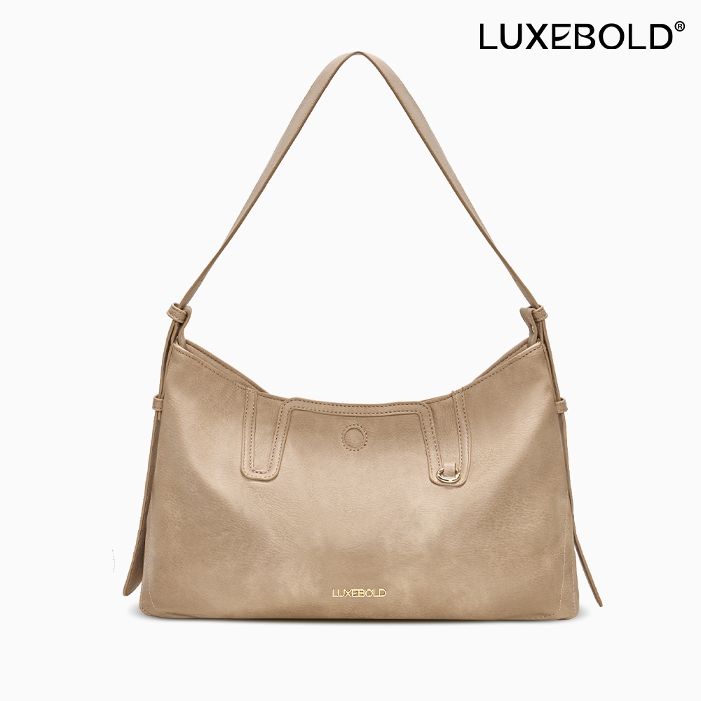LUXEBOLD  กระเป๋าสะพายไหล่ผู้หญิง กระเป๋าถือ  แฟชั่น ซิปปิด กระเป๋าเว้าแขน