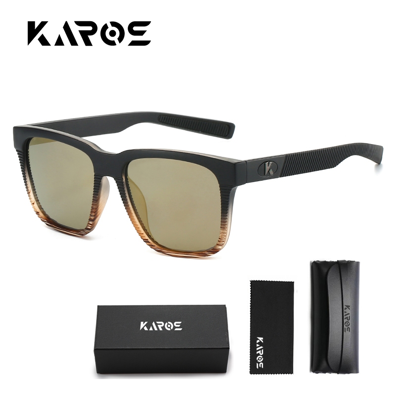 KAROS แว่นกันแดดแฟชั่น Unisex UV400 Polarized กลางแจ้งสําหรับตกปลาไดรฟ์ Travel camping แว่นสายตาคุณภาพสูง