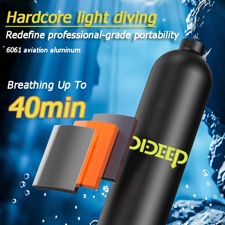 2l ถังออกซิเจนพกพาสำหรับดำน้ำ เครื่องมือดำน้ำ coral reef Scuba Respirator